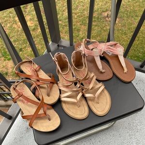 SOLD Bundle of size one girls sandals